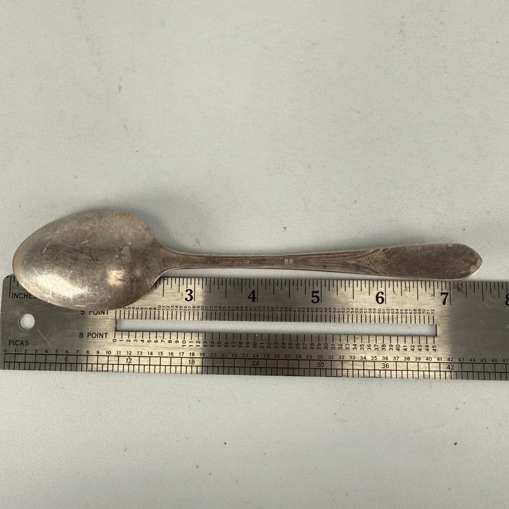3 International Silverplate TABLE SPOONS Mary Lou Devonshire Wm Rogers 7 1/2